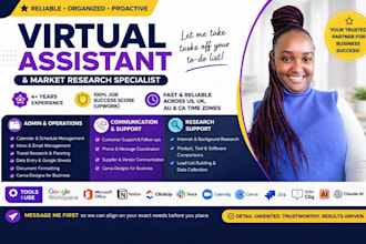 be your reliable admin and executive virtual assistant