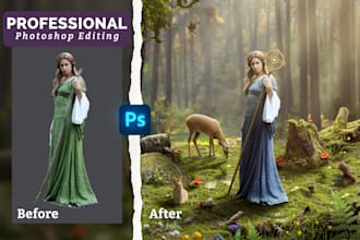 do professional photo editing, realistic photo manipulations