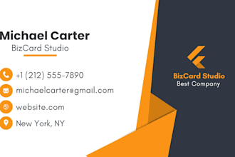 design a professional and modern business cards