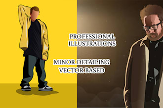 professional custom illustrations for brands books or projects