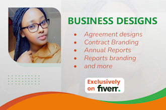 design professional agreements, reports and receipts for your business