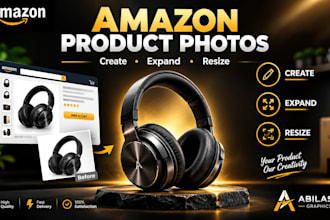 create, expand and resize product photos for amazon listing