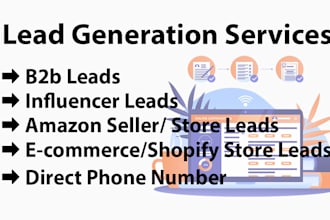 provide b2b prospect listing services