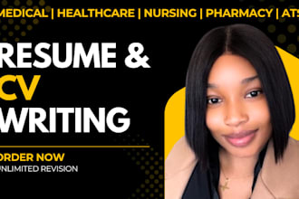 write professional ats medical coder cv doctor nursing healthcare resume writing