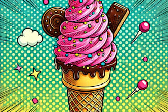 make a food pop art of your food