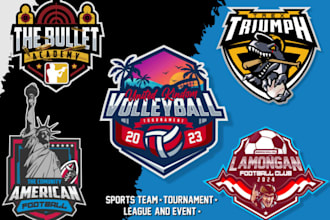 do school and collage sports team logo for event and league