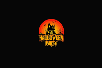 create high quality and beautiful halloween logo  design