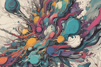 paint digital abstract art illustration