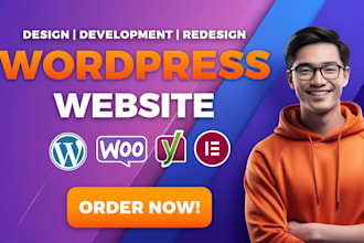 create a wordpress business website design, website development or redesign