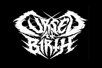 create attractive death black metal logo for your brand