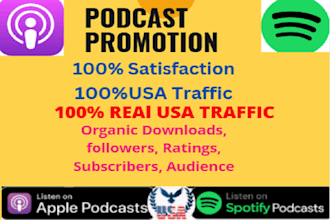 grow your podcast and spotify orgnaic promotion