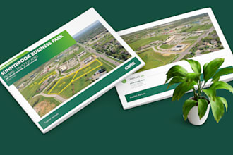 design a premium commercial real estate offering memorandum