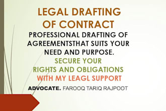 be your online lawyer to draft contracts and agreements