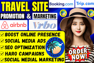 market travel site promotion and airbnb marketing vrbo SEO to increase bookings