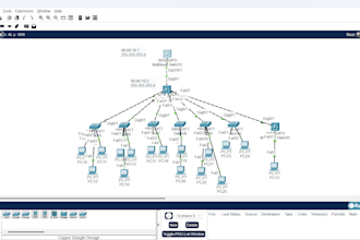 do diagram on packet tracer