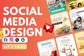 design instagram and facebook feed or ads creative