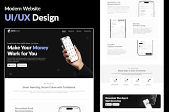 design figma website UI and landing page design