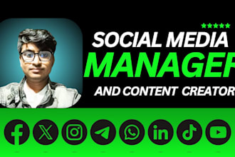 be your social media marketing manager and content creator