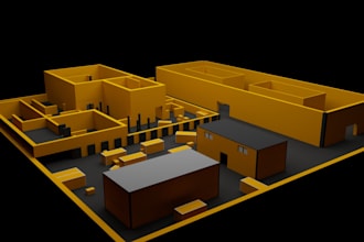 do professional low poly game assets and enviroment