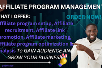 set up and manage affiliate program for your business