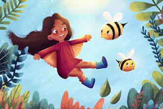 children story book illustration children story book illustration