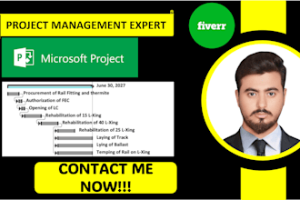 create ms project gantt and milestone chart project planning