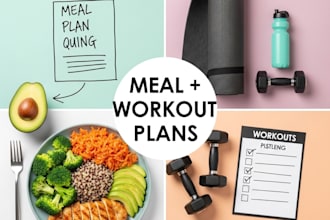 be your dietitian and make customized diet plan for you