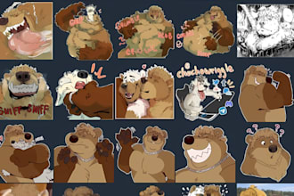 custom furry stickers nsfw sfw telegram animated stickers crypto stickers badge