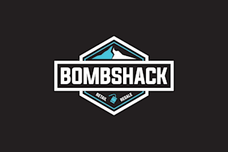design an outdoor travel, mountain, camp, or adventure logo