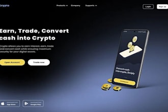 build crypto investment website or crypto trading website
