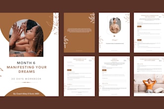 design your workbook, journal, ebook, and other pdfs