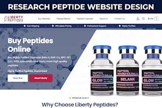 build fda compliant peptide website research peptide website