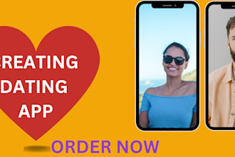 develop a dating chat and phone app for the web ios and android platforms