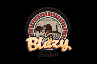 create a custom vintage agriculture farm logo design