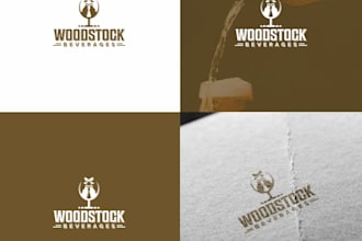 design a modern minimalist beer brewery logo