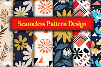 design seamless pattern for fabric design