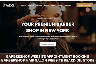 do barbershop website appointment booking barbershop hair salon beard oil store