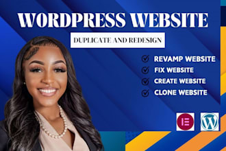 copy clone duplicate and redesign wordpress website using elementor
