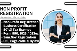 register your 501c3 nonprofit, bylaws, ein, tax exempt, form 990, 1023, 1023ez