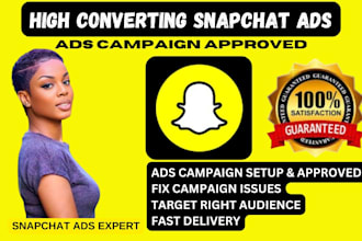 setup and manage your snapchat ads campaign, create approved snapchat ads