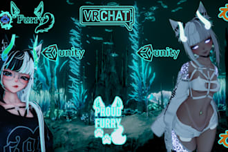 optimize 3d model custom anime vrchat vtuber nsfw furry avatar for pc and quest