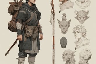 depict your character art for oc or dnd