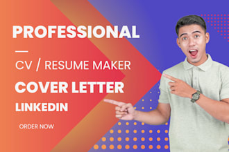 make professional ats cv resume maker design cover letter update linkedin build