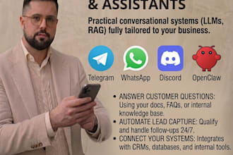 provide ai llm assistant telegram whatsapp discord openclaw