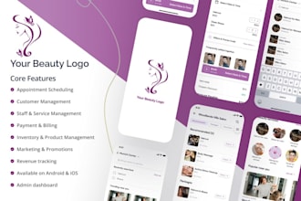 develop salon, spa, barber appointment booking app with flutter or react native