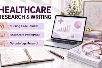 do nursing case studies, healthcare powerpoint, gerontology research assigned