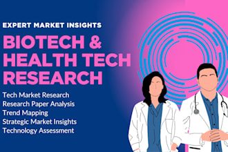 provide expert biotech, pharmatech and healthcare technology research