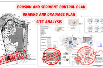 do erosion and sediment control plan , grading sewer storm drainage permit plan
