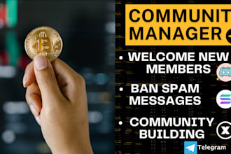 chat, be community moderator telegram manager telegram chatters content creator