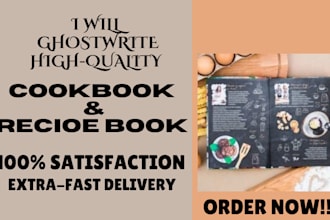 write quality cookbook recipe book, cookbook design, cookbook formatting, ebook